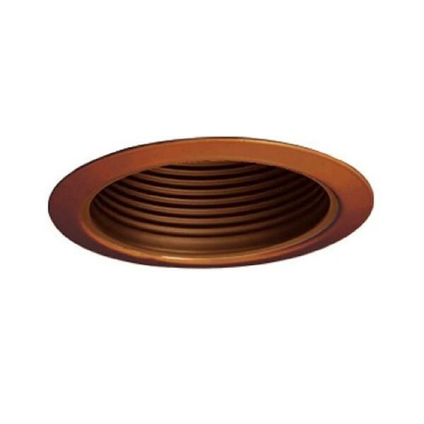 Jesco Lighting Group Line Voltage Metal Step Baffle Trim 5 in. Antique Bronze Finish TM5509ABAB